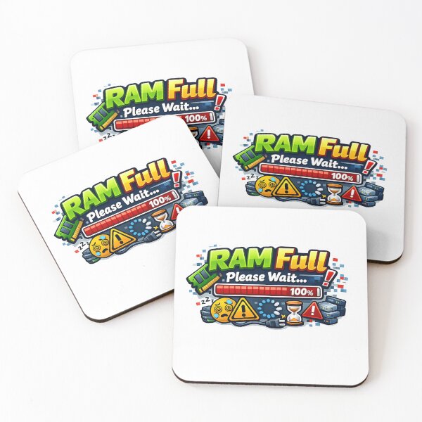 Item preview,  RAM Full Please Wait Sticker designed and sold by BrightMindPrint.