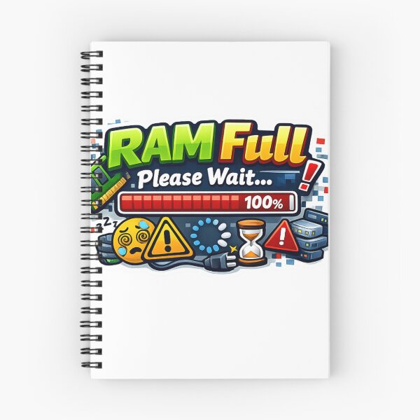 Item preview,  RAM Full Please Wait Sticker designed and sold by BrightMindPrint.