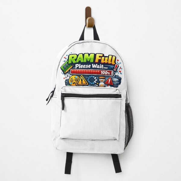 Item preview, RAM Full Please Wait Sticker designed and sold by BrightMindPrint.