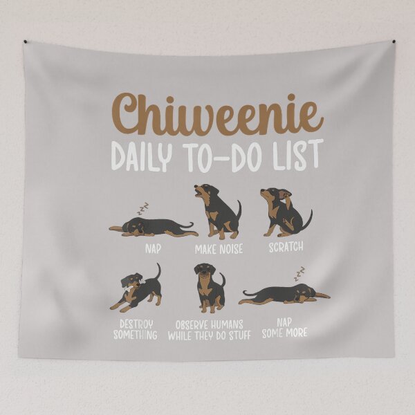 Item preview, Chiweenie Daily to-Do List Chiweenie Owner Chiweenie Lover designed and sold by MabelWells.