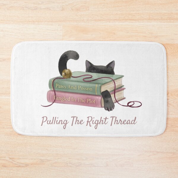 Item preview, Pulling The Right Thread — Thread Cat Detective Cozy Mystery Tee designed and sold by kosimazaki.