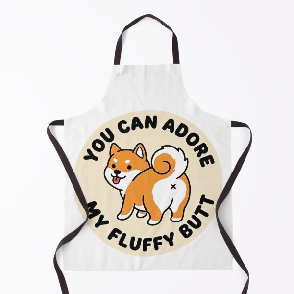 Item preview, You Can Adore My Fluffy Butt Shiba Inu Dog Doodle designed and sold by DailyStruggleCo.