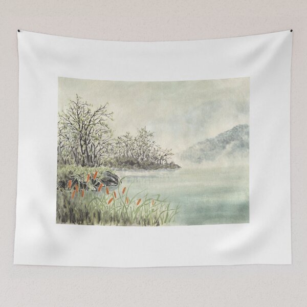 Item preview, January 23rd birthday flower Bulrush Landscape designed and sold by birthflower.