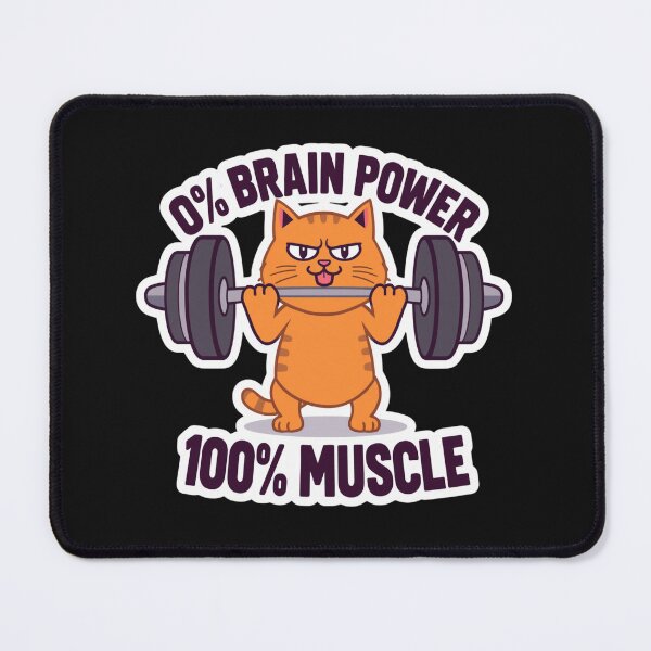 Item preview, Gym Muscle Cat – Funny Buff Kitty Workout Design designed and sold by Sparkofart07.