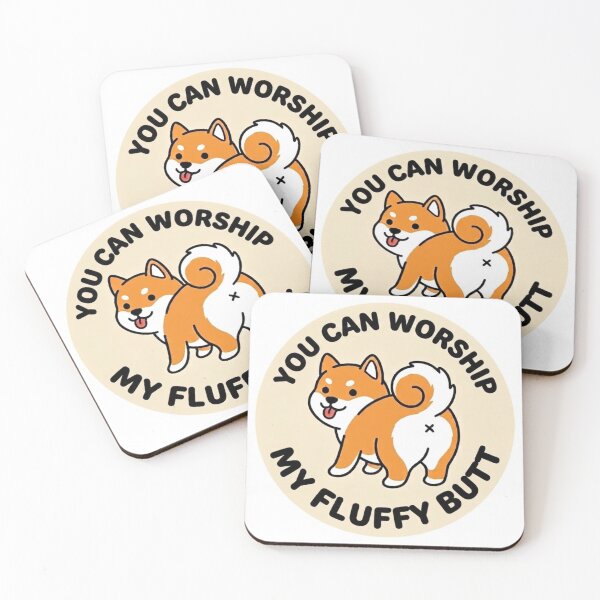 Item preview, You Can Worship My Fluffy Butt Shiba Inu Dog Doodle designed and sold by DailyStruggleCo.
