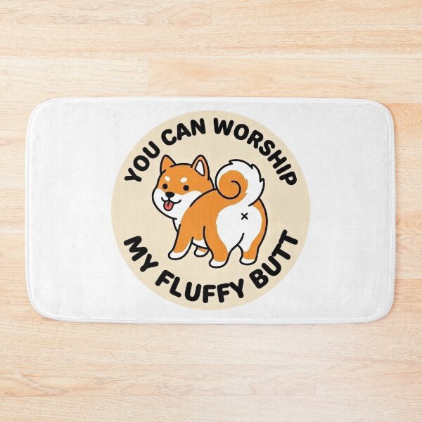 Item preview, You Can Worship My Fluffy Butt Shiba Inu Dog Doodle designed and sold by DailyStruggleCo.