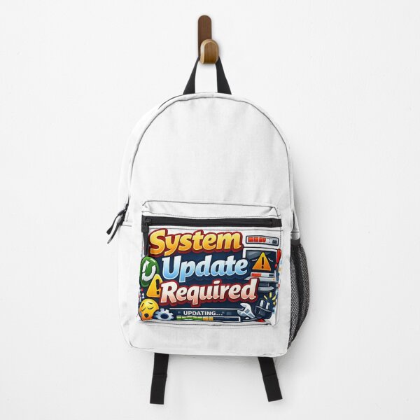 Item preview, System Update Required Sticker designed and sold by BrightMindPrint.