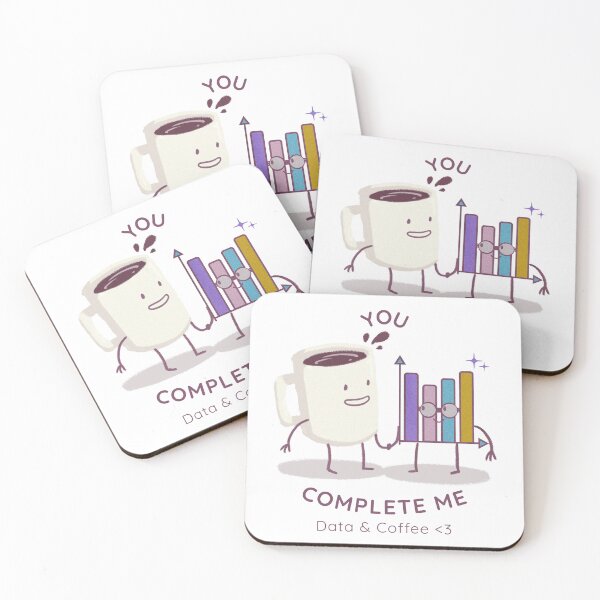 Item preview, You Complete Me - Funny Data Analyst & Accountant Coffee Design. designed and sold by spreadsheetcafe.