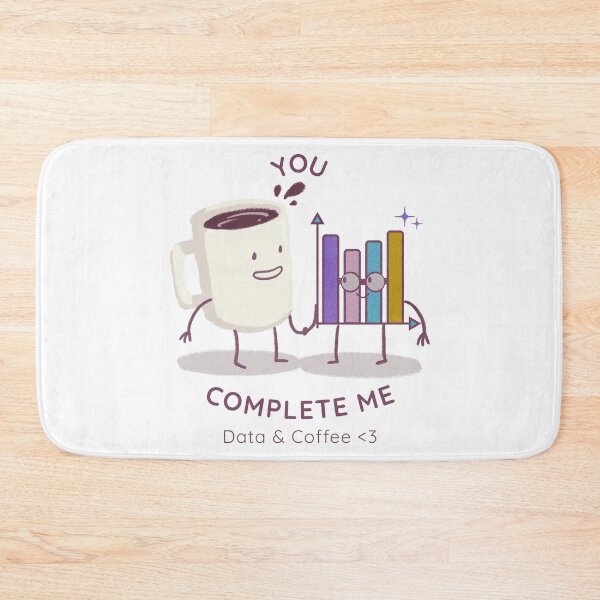 Item preview, You Complete Me - Funny Data Analyst & Accountant Coffee Design. designed and sold by spreadsheetcafe.
