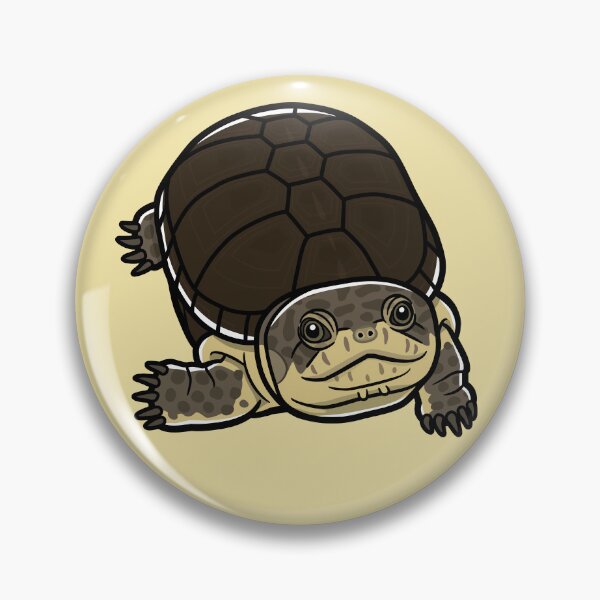 Item preview, African Dwarf Mud Turtle Japanese Pop Art designed and sold by Rie-TortoTurtle.