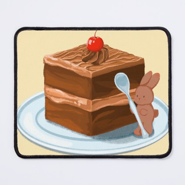 Item preview, Chocolate cake Bunny designed and sold by mellowstudioart.