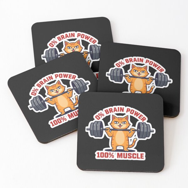 Item preview, Gym Muscle Cat – Funny Buff Kitty Workout Design designed and sold by Sparkofart07.