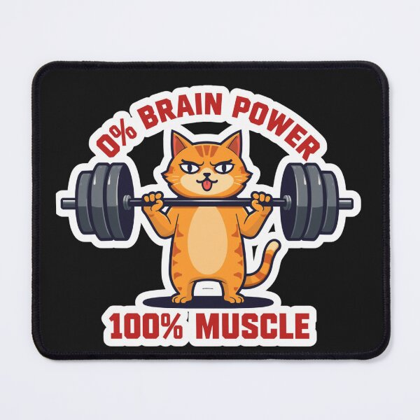 Item preview, Gym Muscle Cat – Funny Buff Kitty Workout Design designed and sold by Sparkofart07.