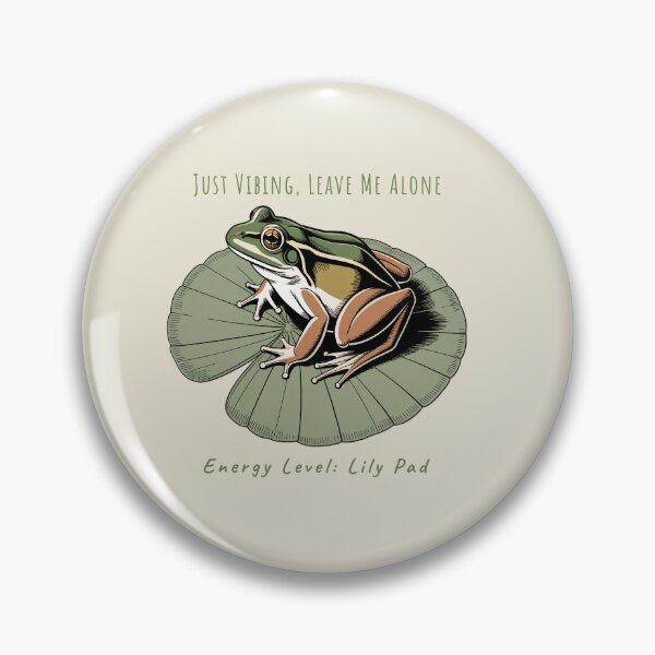 Item preview, Just Vibing, Leave Me Alone – Introvert Frog on Lily Pad T-Shirt designed and sold by AlexandraSand.