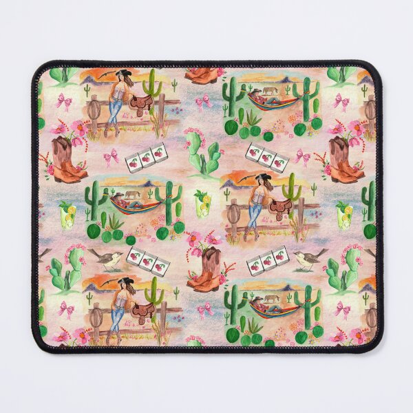 Item preview, Cowgirl Daydream Western Coquette Toile De Jouy designed and sold by Zen & Oatmeal by Carmen Ray Anderson.