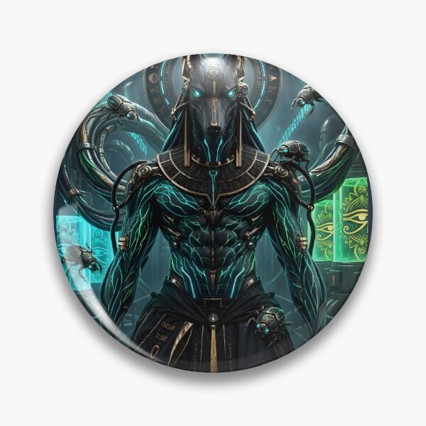 Item preview, Biopunk Anubis - Cybernetic Egyptian Jackal Warrior designed and sold by KnzSHOPPING.