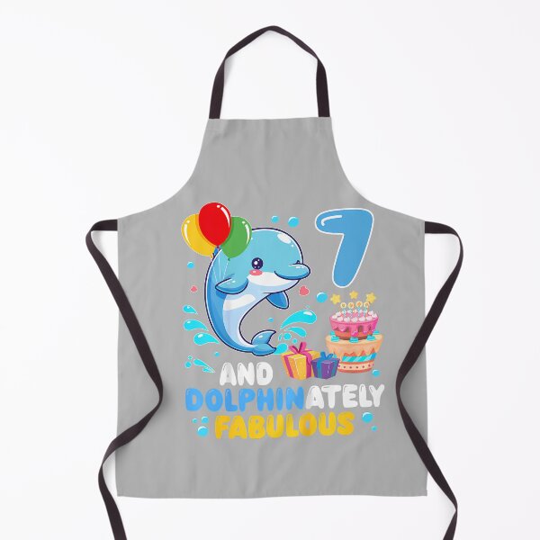 Item preview, 7 and Dolphinaletly Fabulous 7th Birthday Dolphin Lover designed and sold by mjohnson9.