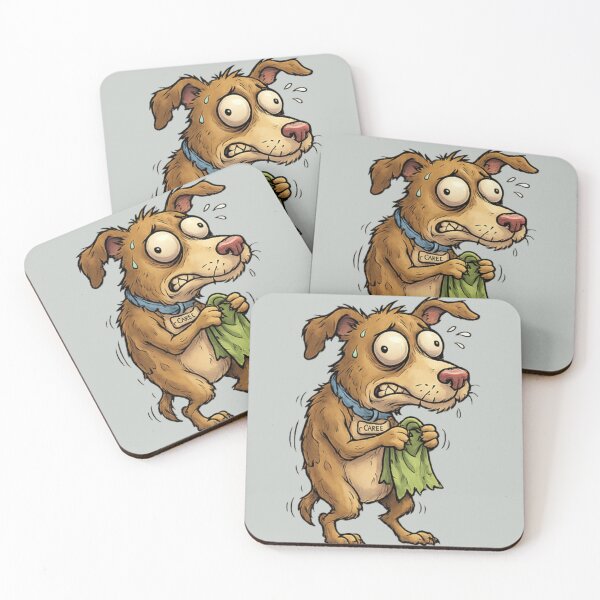 Item preview, Funny Scared Cartoon Dog PNG | Nervous Puppy Transparent Background Illustration designed and sold by arifali786.