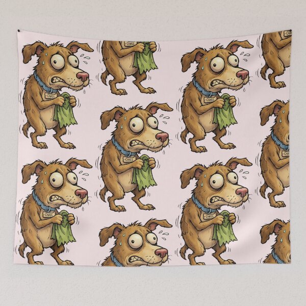 Item preview, Funny Scared Cartoon Dog PNG | Nervous Puppy Transparent Background Illustration designed and sold by arifali786.