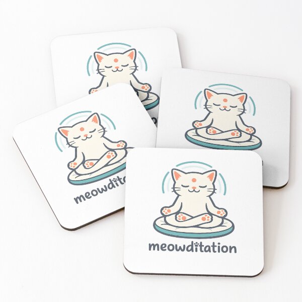Item preview, Meowditation designed and sold by KungPowUnicorn.