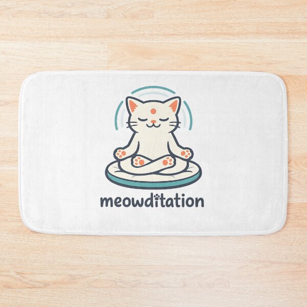 Item preview, Meowditation designed and sold by KungPowUnicorn.