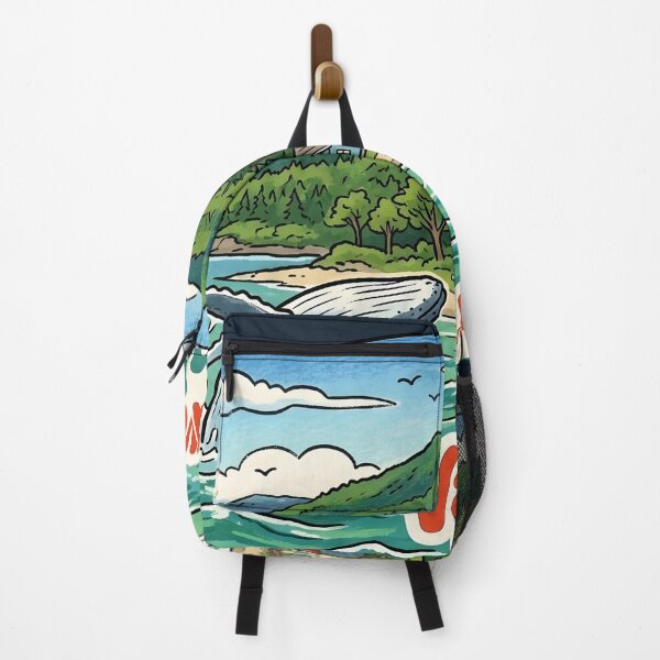 Item preview, Vancouver Island BC Cute Beach Landscape Humpback designed and sold by HowToCanadian.