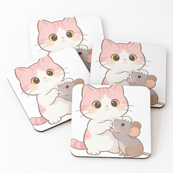 Item preview, Cat & Mouse Friendship designed and sold by HappyDesigins.