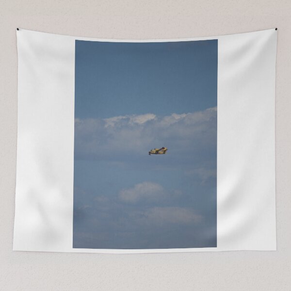 Item preview, Canadair Firefighting Aircraft in Flight — Dramatic Cloudy Sky designed and sold by ulvisuals.