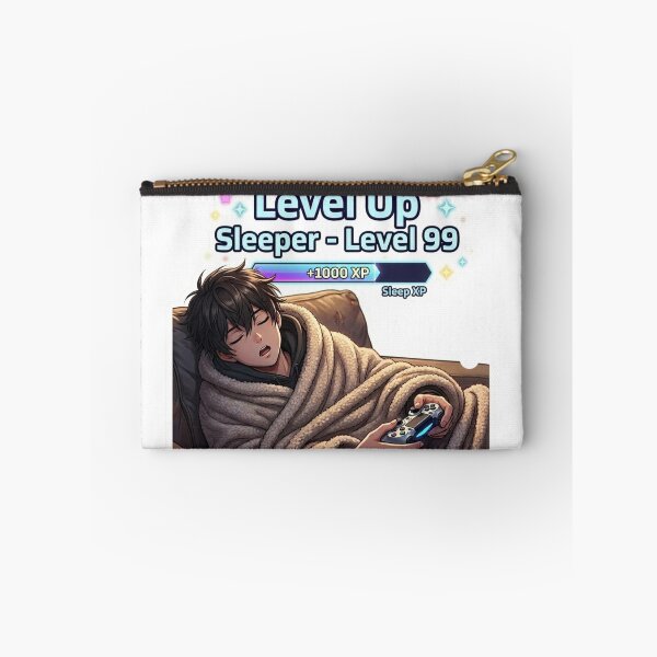 Item preview, Level Up Sleeper Level 99 Gamer Anime Boy Meme designed and sold by DailyStruggleCo.