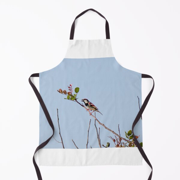 Item preview, Colorful Songbird Perched on Branch Against Clear Blue Sky With Green Leaves designed and sold by Nmallia.