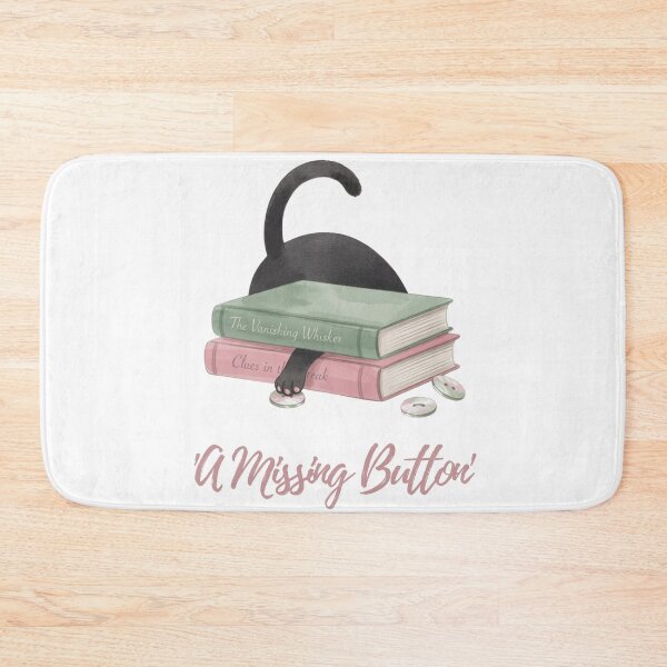 Item preview, A Missing Button — Vintage Button Cat Cozy Mystery Tee designed and sold by kosimazaki.