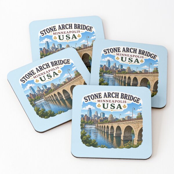 Item preview, Stone Arch Bridge, Minneapolis, Minnesota designed and sold by Myra365Art.