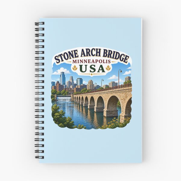 Item preview, Stone Arch Bridge, Minneapolis, Minnesota designed and sold by Myra365Art.