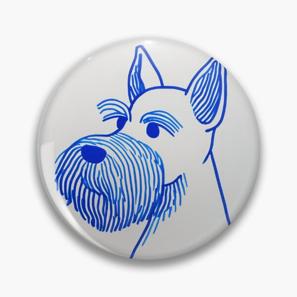 Item preview, Blue Line schnauzer Illustration designed and sold by lautir.