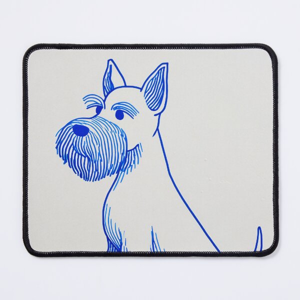 Item preview, Blue Line schnauzer Illustration designed and sold by lautir.
