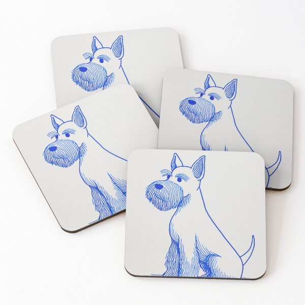 Item preview, Blue Line schnauzer Illustration designed and sold by lautir.