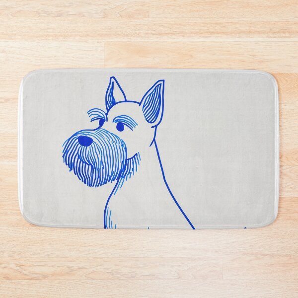 Item preview, Blue Line schnauzer Illustration designed and sold by lautir.