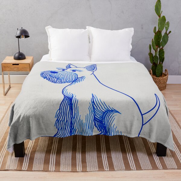 Item preview, Blue Line schnauzer Illustration designed and sold by lautir.