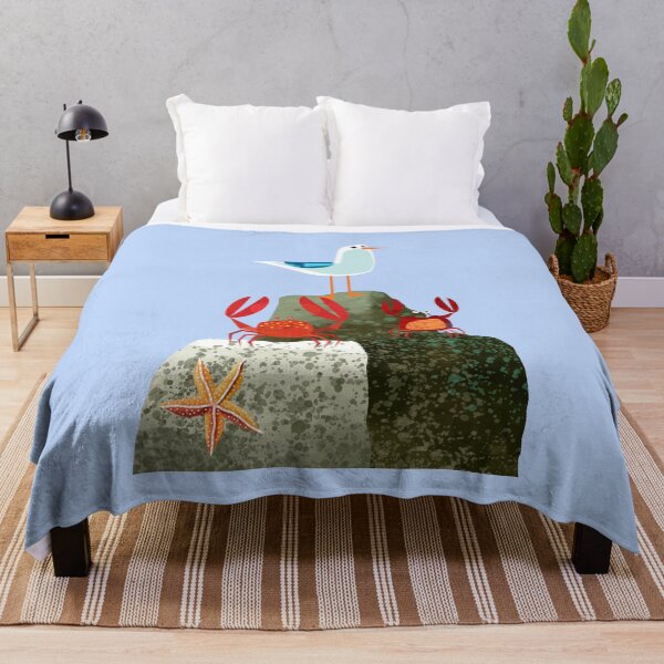 Item preview, Seagull and Red Crabs on Rock designed and sold by Andrew  Hitchen.