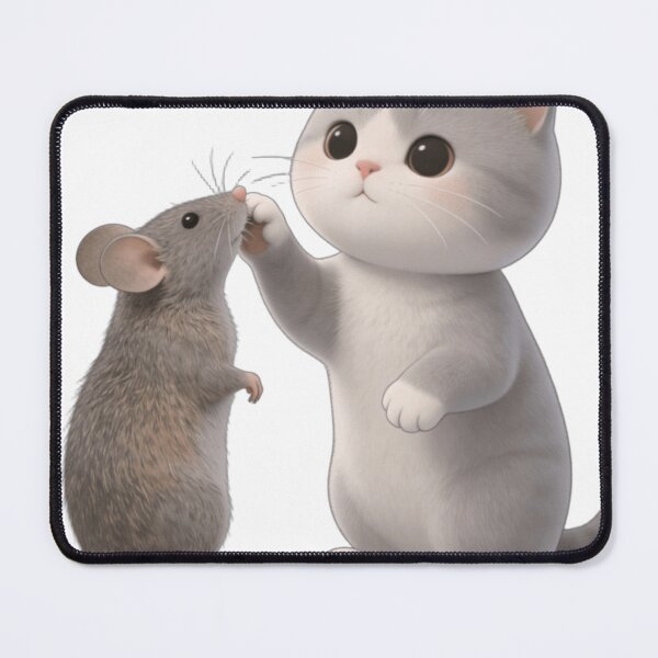 Item preview, Cat & Mouse Gentle Bond designed and sold by HappyDesigins.