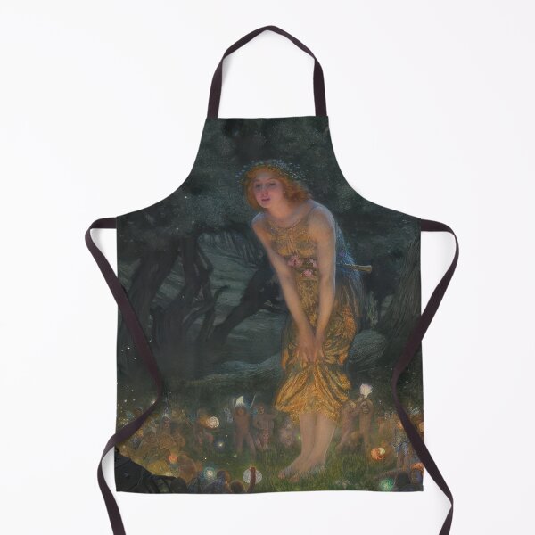 Item preview, Midsummer Eve by Edward Robert Hughes | Enchanted Fairy Garden Art Poster designed and sold by artofuniverse.