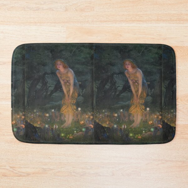 Item preview, Midsummer Eve by Edward Robert Hughes | Enchanted Fairy Garden Art Poster designed and sold by artofuniverse.