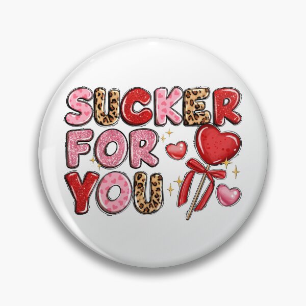 Item preview, Sucker For You Valentines Day - Cute Glitter Leopard Heart Lollipop designed and sold by FlatInkStudio.