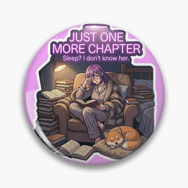 Item preview, Just One More Chapter - Anime Bookworm Design designed and sold by DailyStruggleCo.