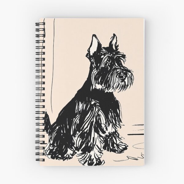 Item preview, Playful Sketch of a schnauzer Dog designed and sold by lautir.
