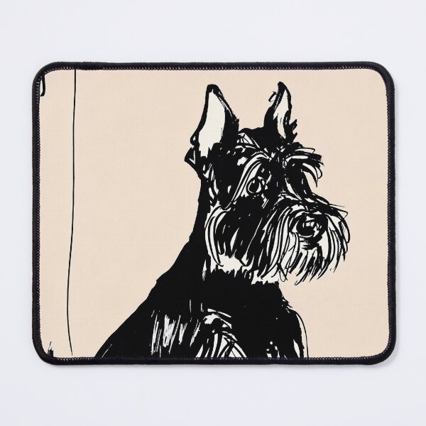 Item preview, Playful Sketch of a schnauzer Dog designed and sold by lautir.
