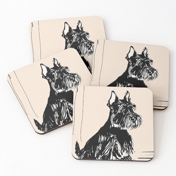 Item preview, Playful Sketch of a schnauzer Dog designed and sold by lautir.