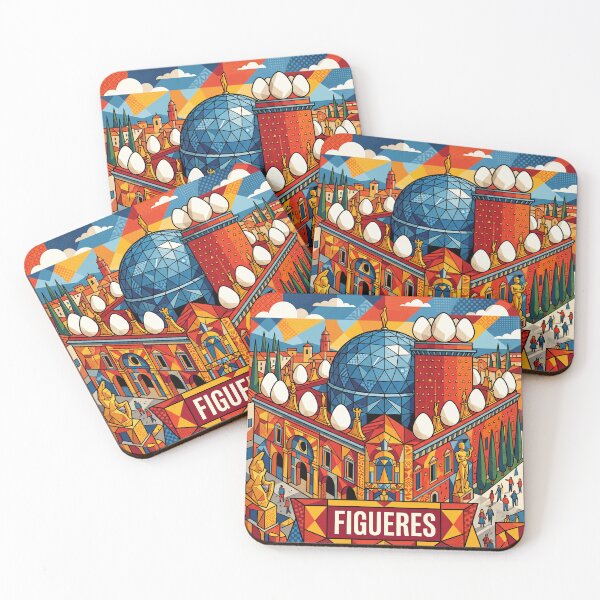 Item preview, Figueres Spain Museum Poster - Eccentric Geometric Architecture Art designed and sold by ryanguas.