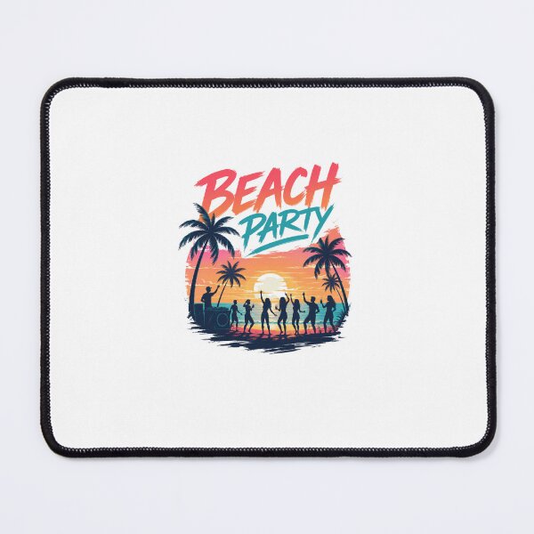 Item preview, Retro Beach Party Sunset Vibes T-Shirt Design designed and sold by AchraffPrint.