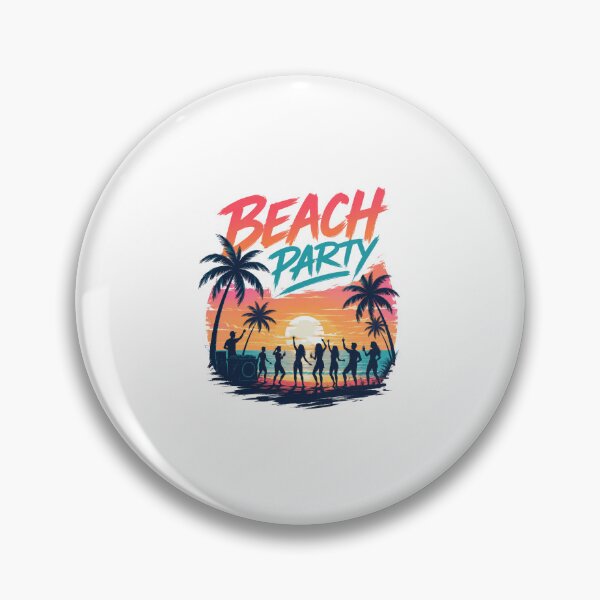 Item preview, Retro Beach Party Sunset Vibes T-Shirt Design designed and sold by AchraffPrint.